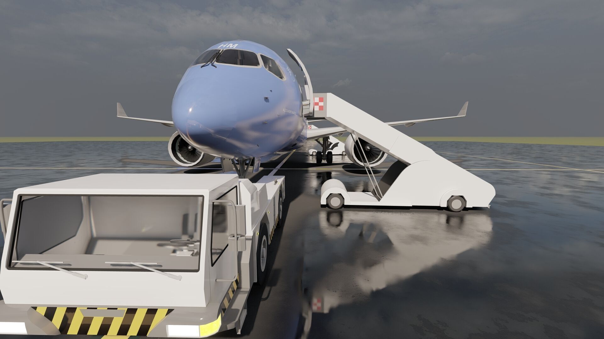 Airbus A220-300 3D model_11