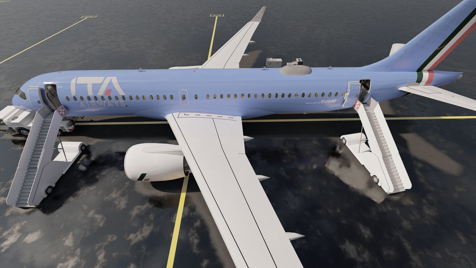 Airbus A220-300 3D model_14