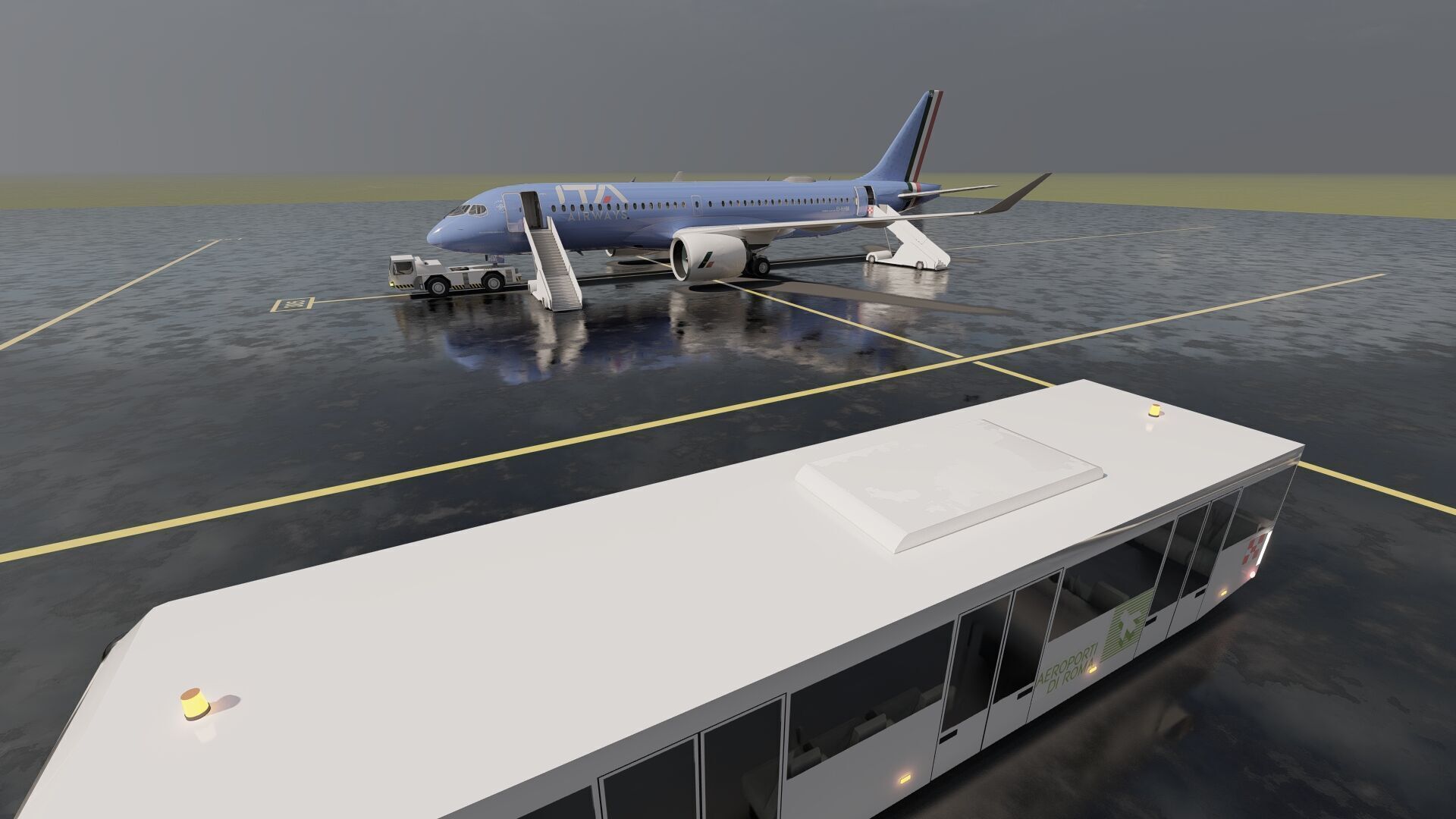 Airbus A220-300 3D model_7