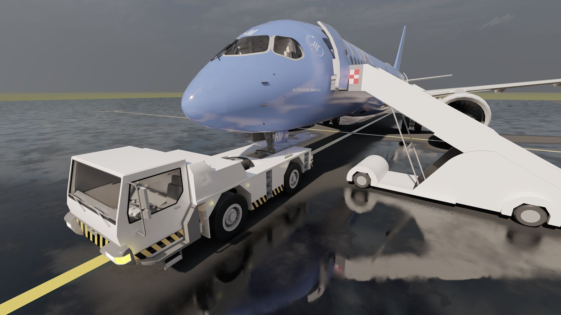 Airbus A220-300 3D model_10