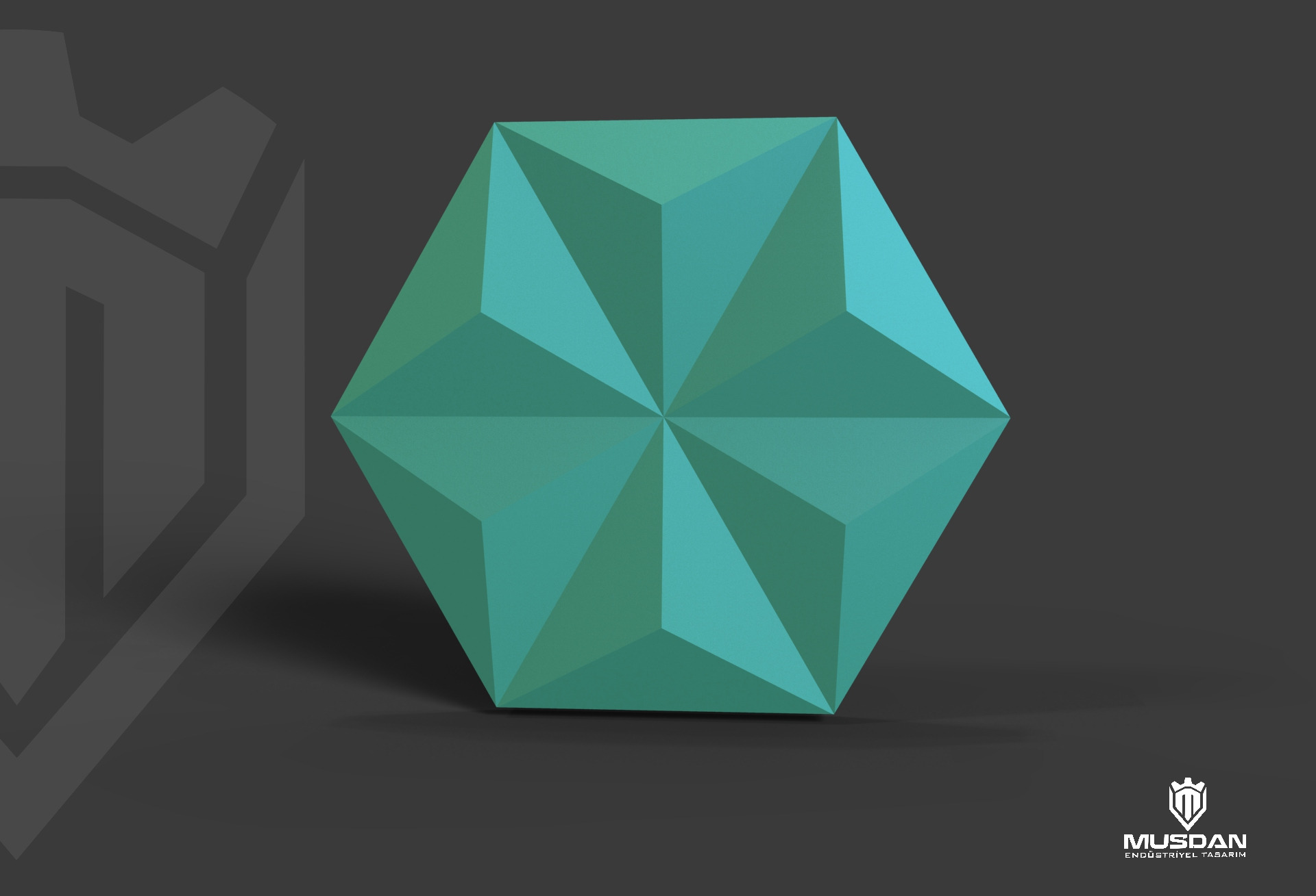 3D Geometric Wall Panel Decorative Interior Cladding 3D model_4