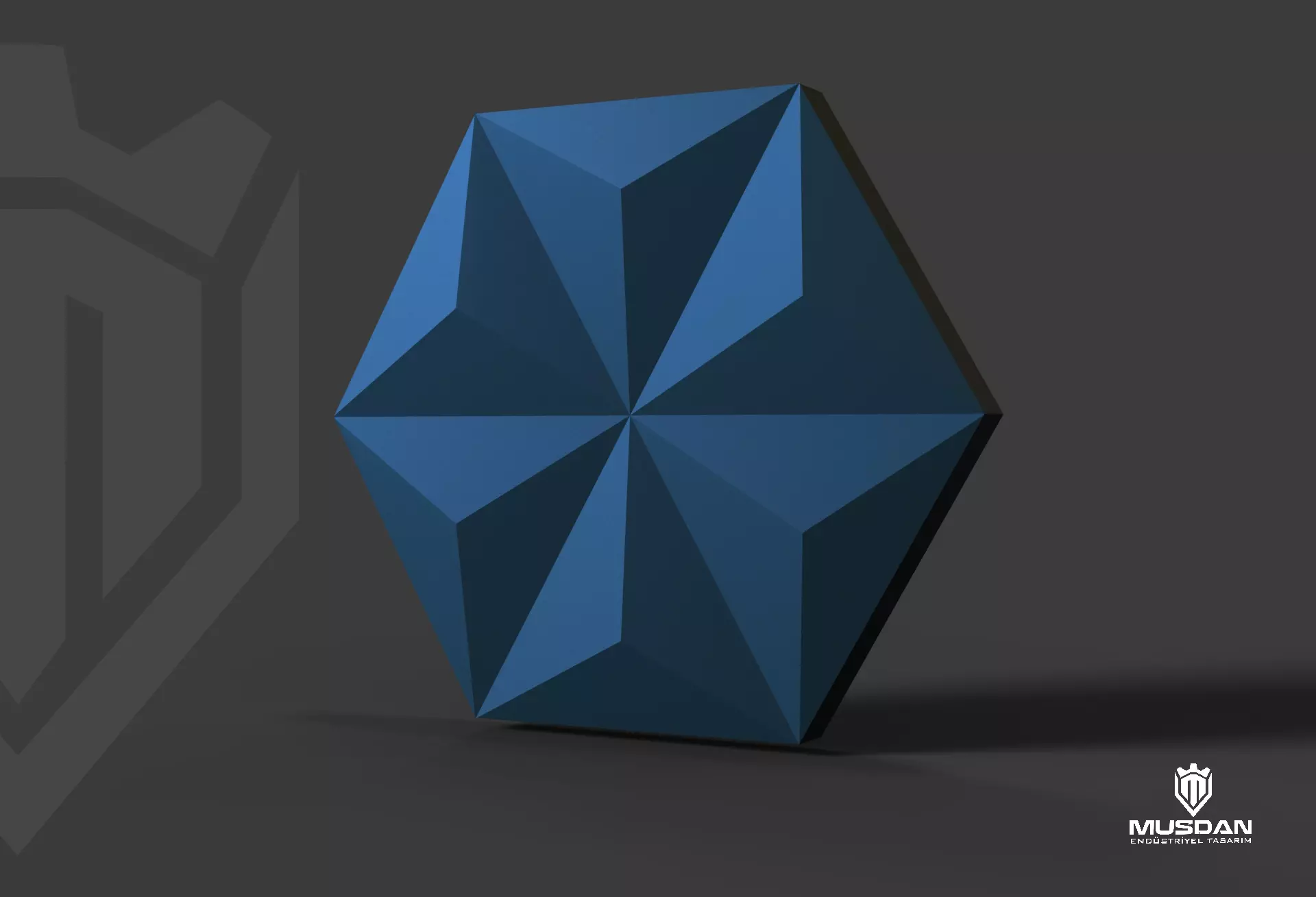 3D Geometric Wall Panel Decorative Interior Cladding 3D model_0