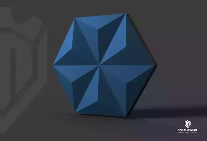 3D Geometric Wall Panel Decorative Interior Cladding