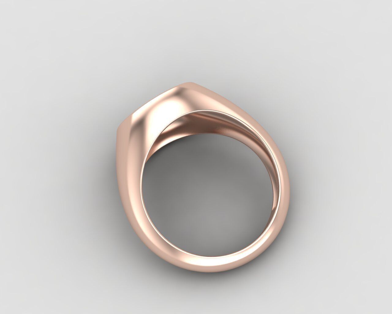 Round Agate Ring Base 10MM top in All sizes 160-MWC 3D print model_10