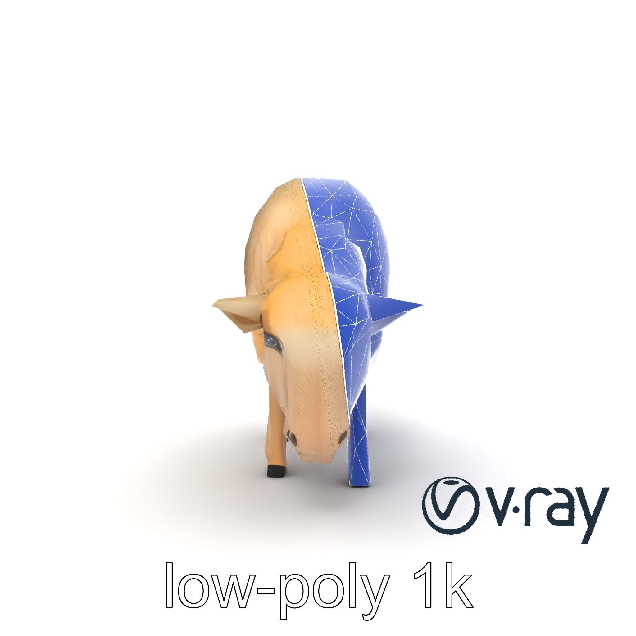 Pastoral Sheep Grazing Stance 3D Model Pack Low-poly 3D model_25