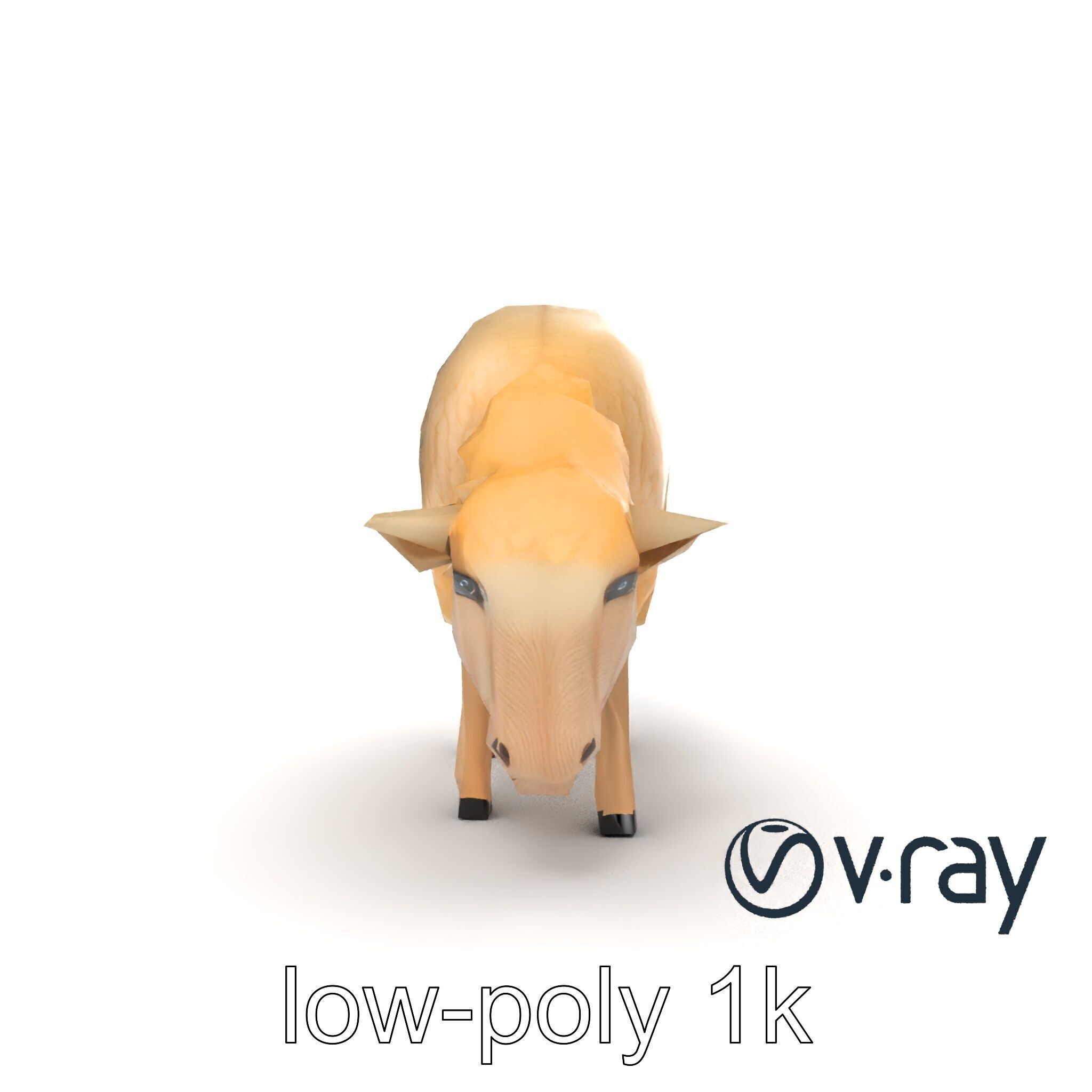 Pastoral Sheep Grazing Stance 3D Model Pack Low-poly 3D model_27