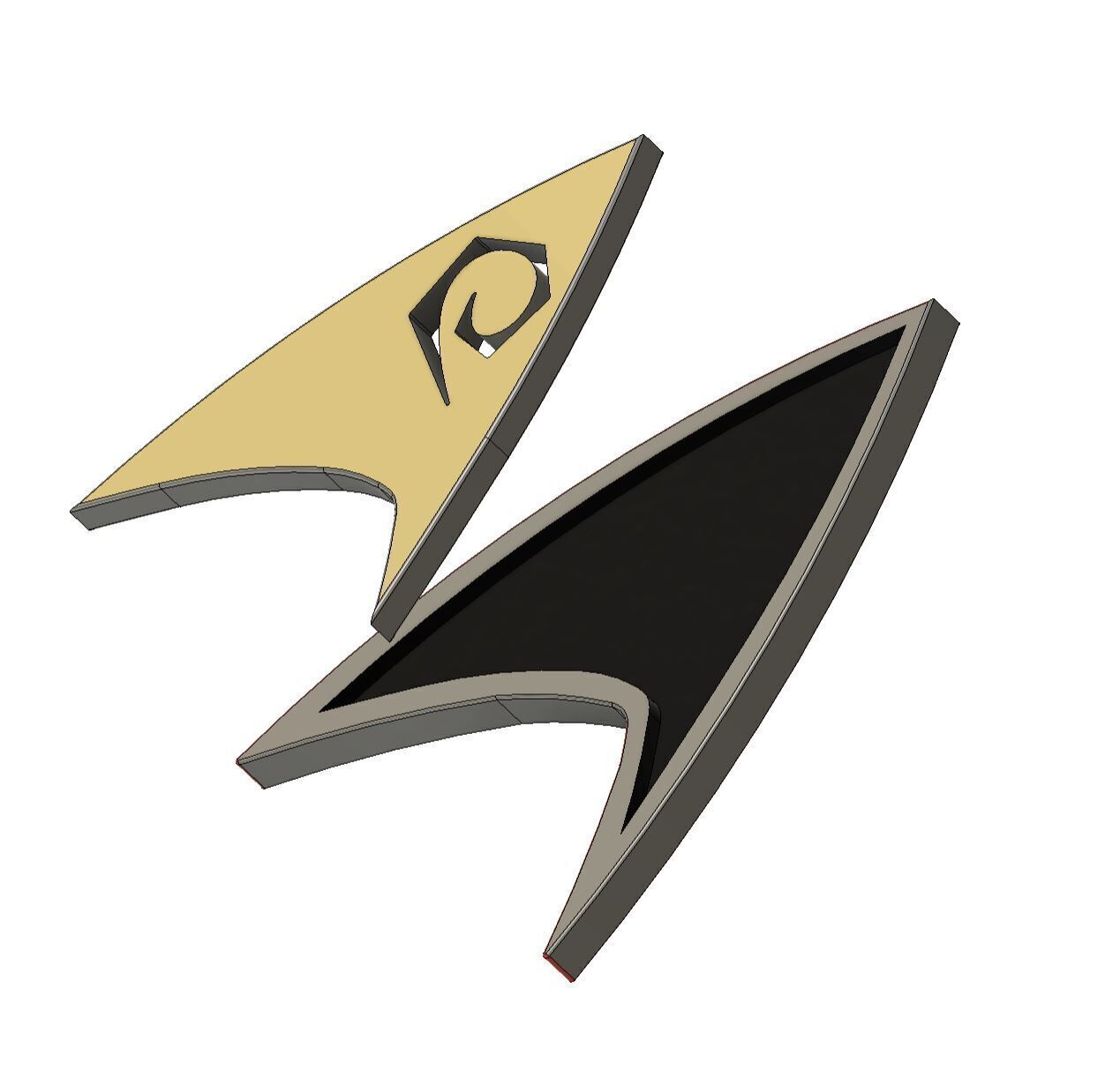 Star Trek - TOS Badges for All Divisions 3D print model_2