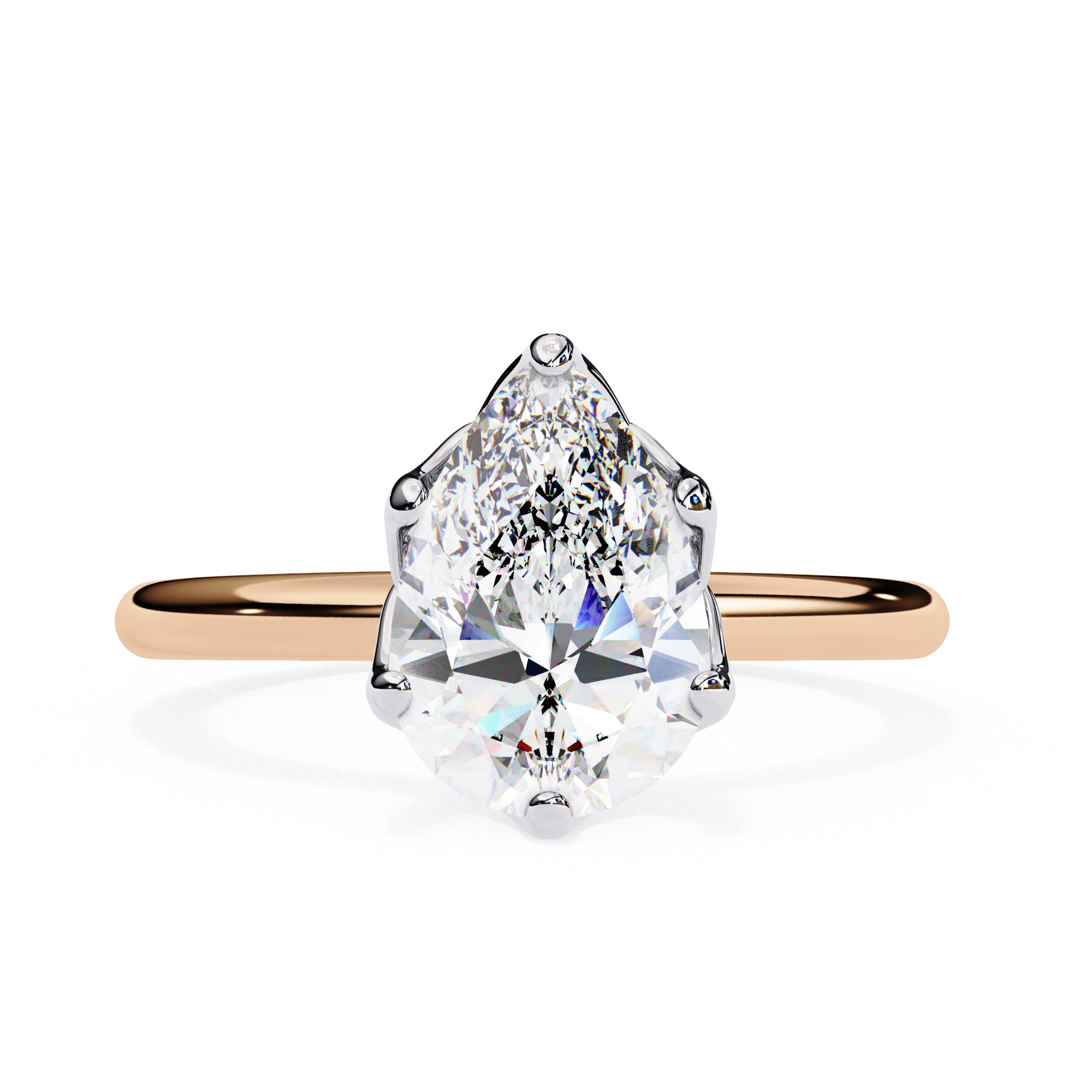 Mono  Solitaire Diamond Ring 360 animation renders 3dm stl  3D print model_12