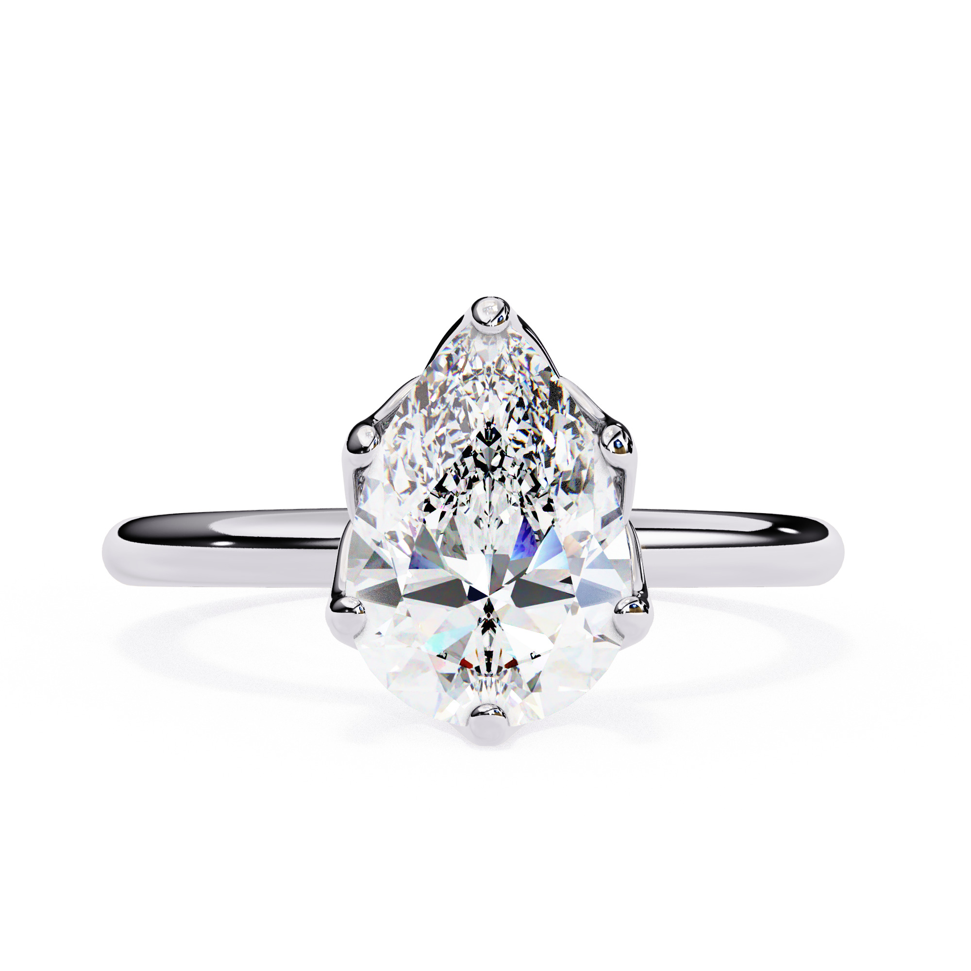 Mono  Solitaire Diamond Ring 360 animation renders 3dm stl  3D print model_11