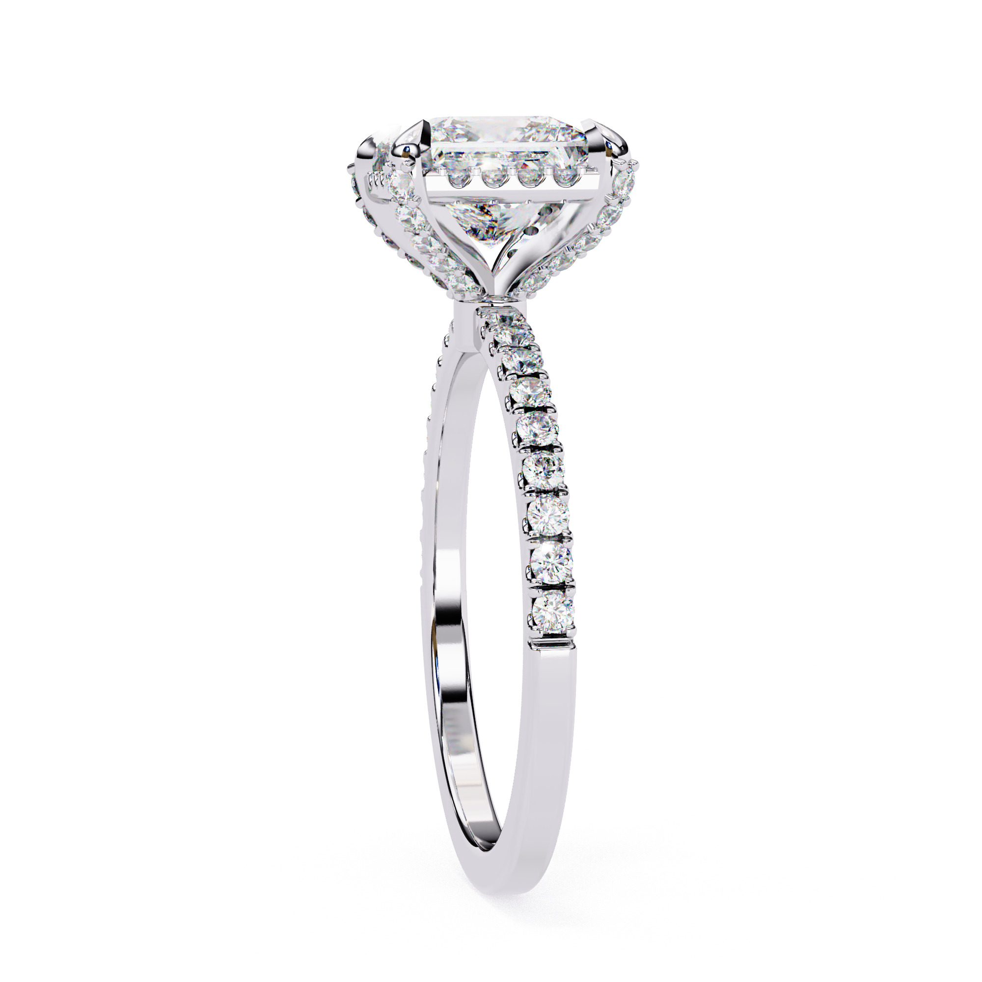 Solitaire Diamond Ring 360 animation renders 3dm stl  3D print model_13