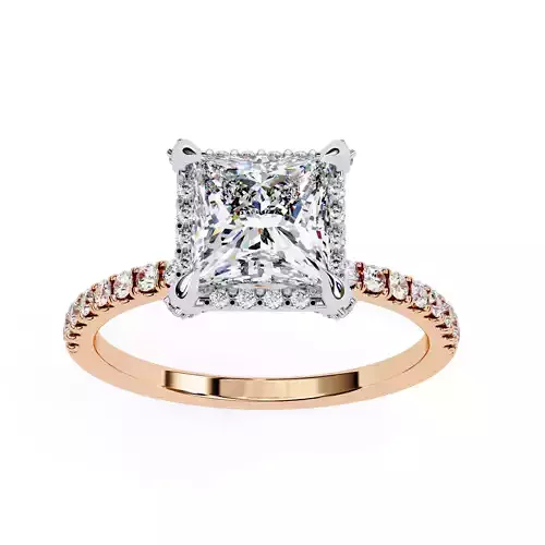 Solitaire Diamond Ring 360 animation renders 3dm stl 