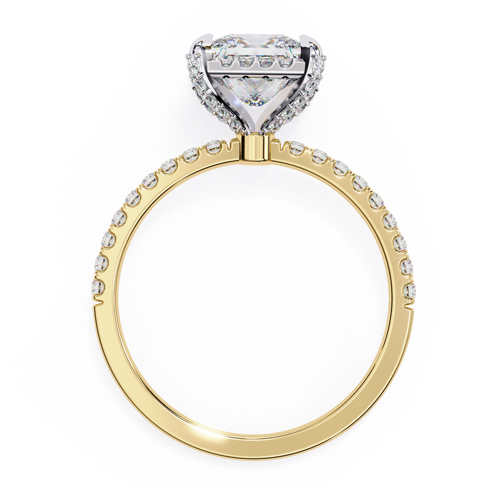 Solitaire Diamond Ring 360 animation renders 3dm stl  3D print model_5