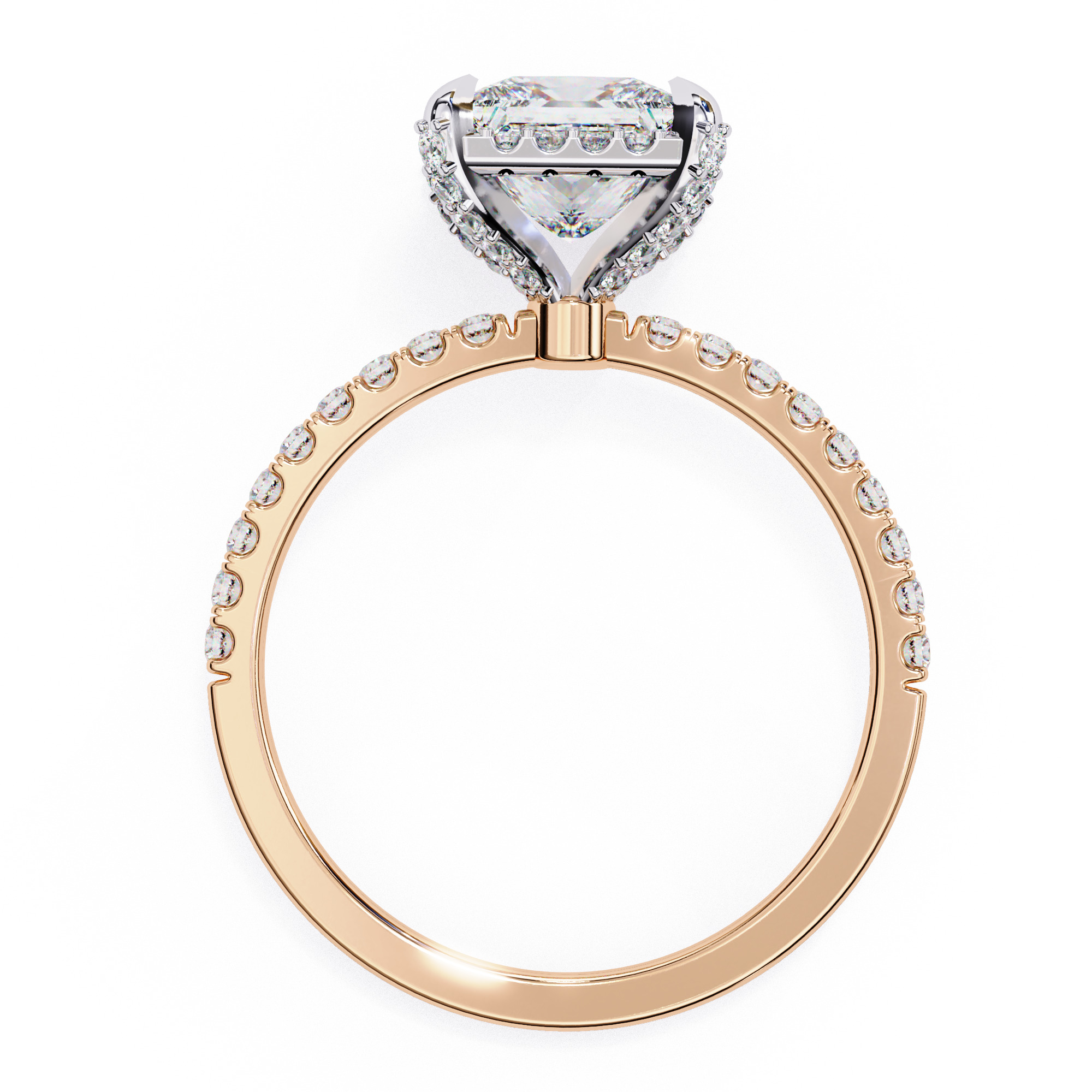 Solitaire Diamond Ring 360 animation renders 3dm stl  3D print model_14