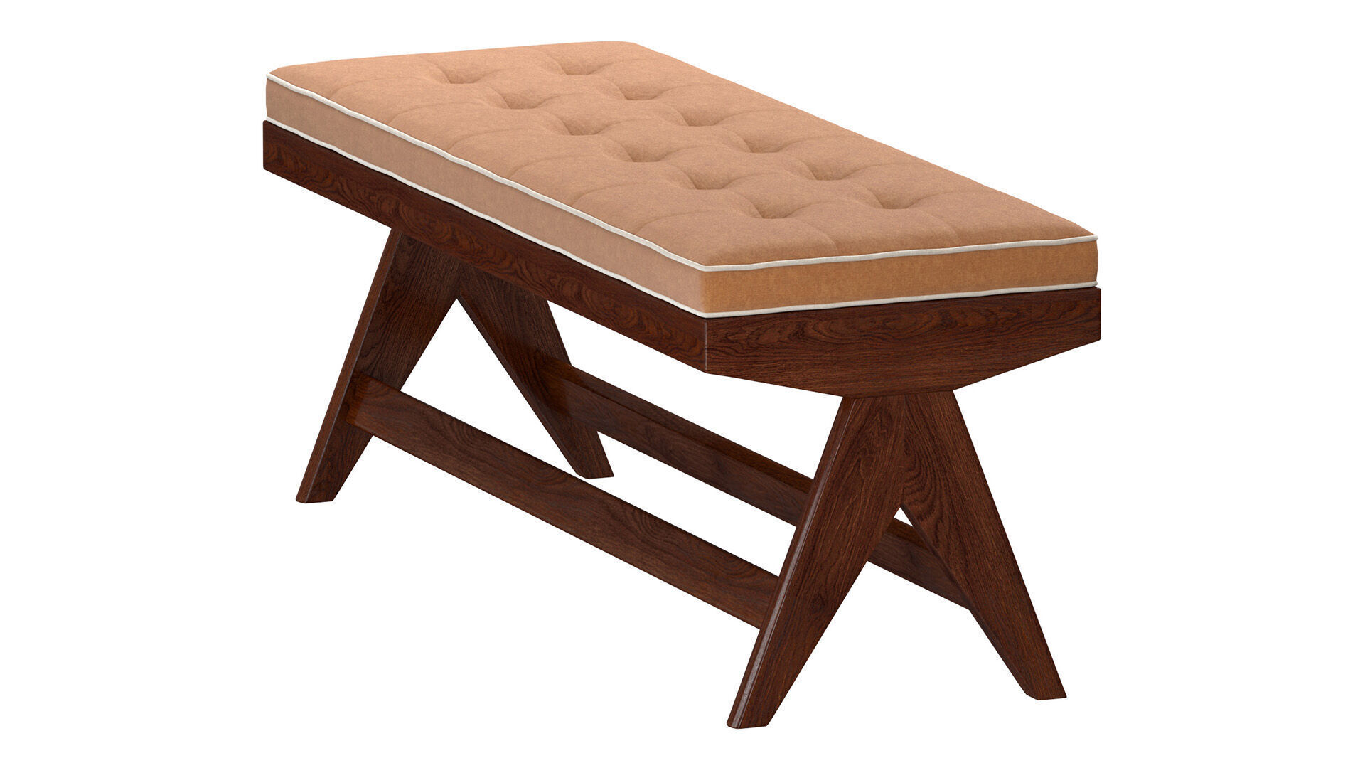 Pierre Jeanneret Bench 1950 Chandigargh 3D model_2