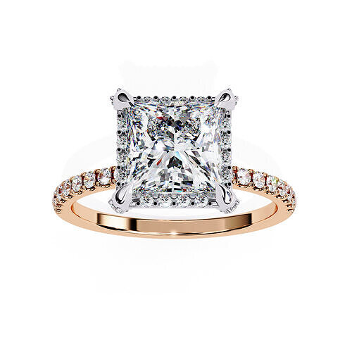Solitaire Diamond Ring 360 animation renders 3dm stl  3D print model