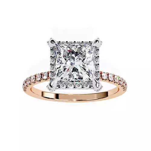 Solitaire Diamond Ring 360 animation renders 3dm stl 