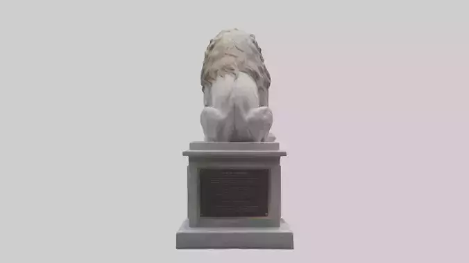 Lion Statue Memorial model