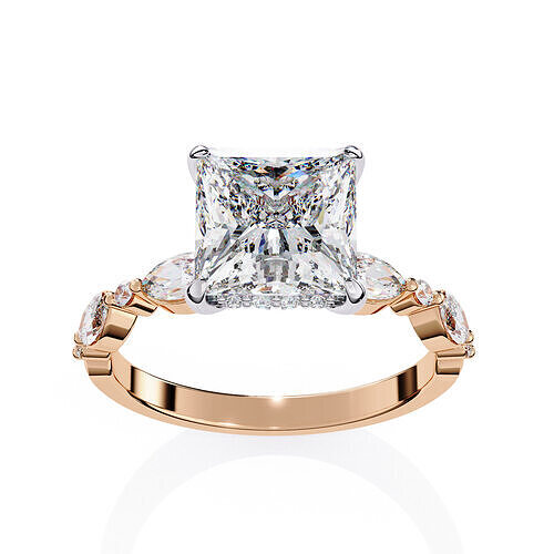 Solitaire Diamond Ring 360 animation renders 3dm stl  3D print model