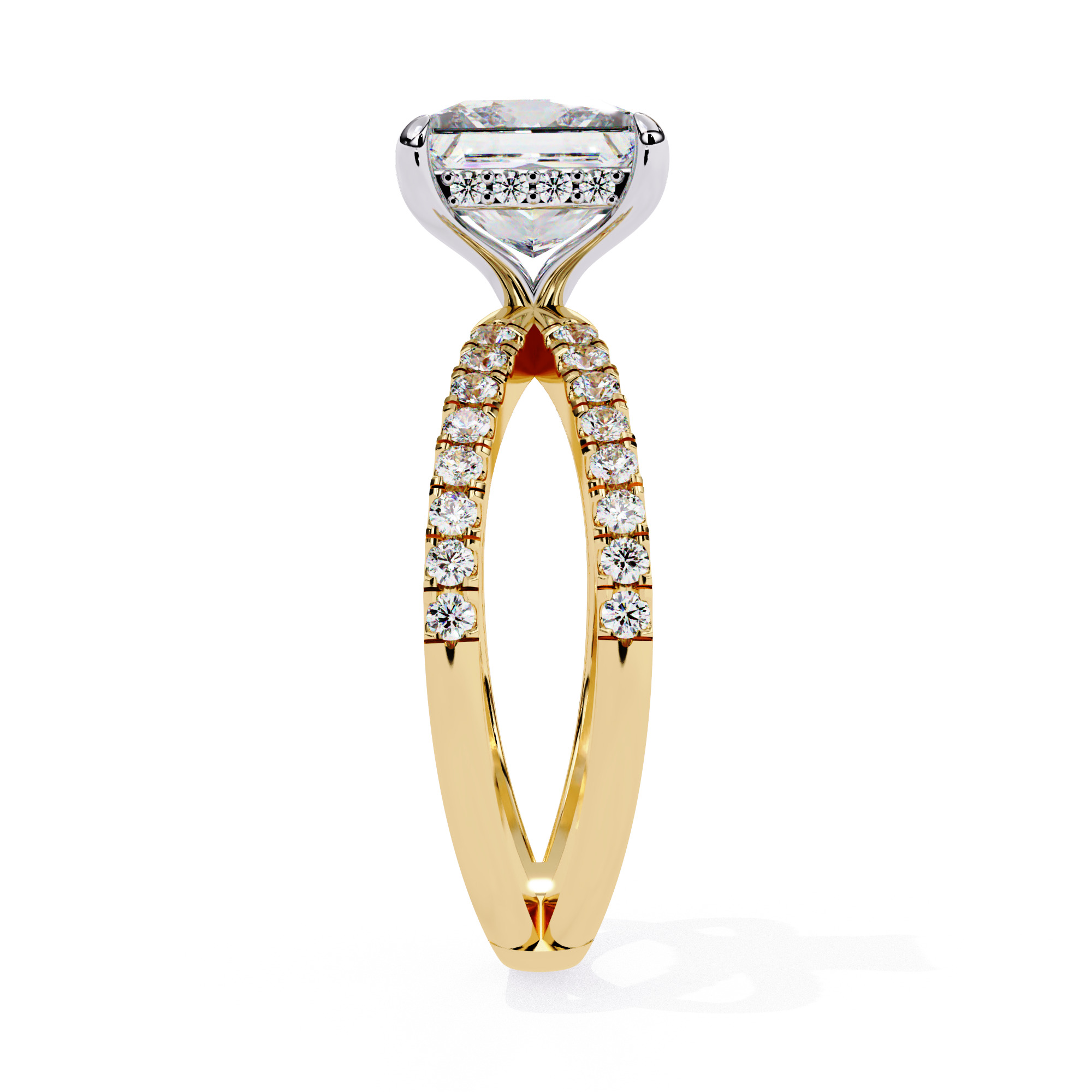 Solitaire Diamond Ring 360 animation renders 3dm stl 3D print model_14