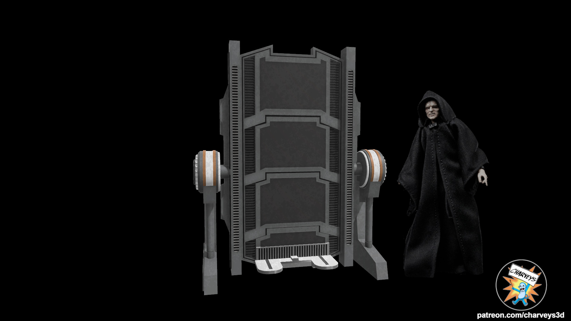 Star Wars Surgical Table for 4 and 6 inch action figures 3D print model_1