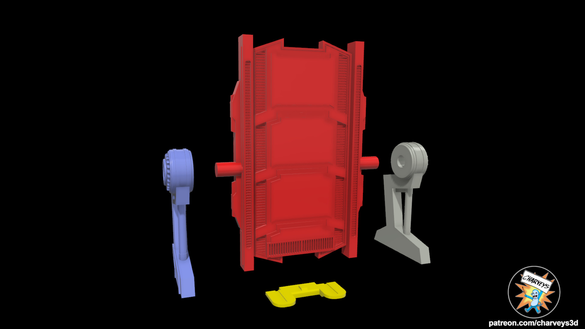 Star Wars Surgical Table for 4 and 6 inch action figures 3D print model_6