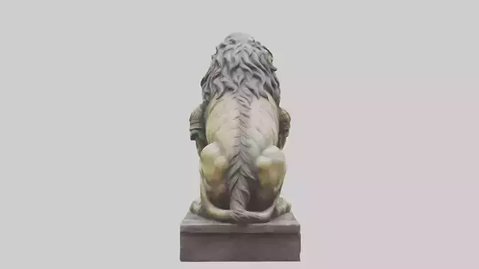 Lion Warrior statue model