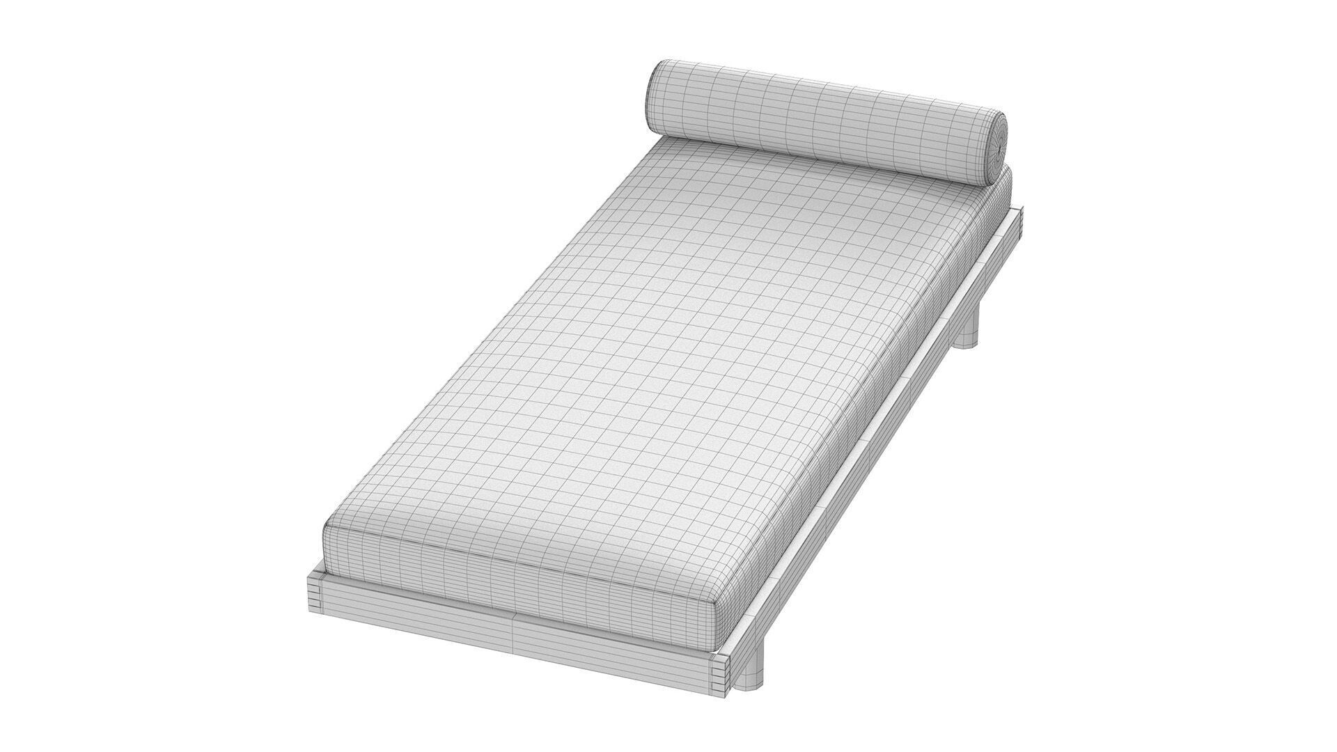 Pierre Chapo Godot Daybed 3D model_8