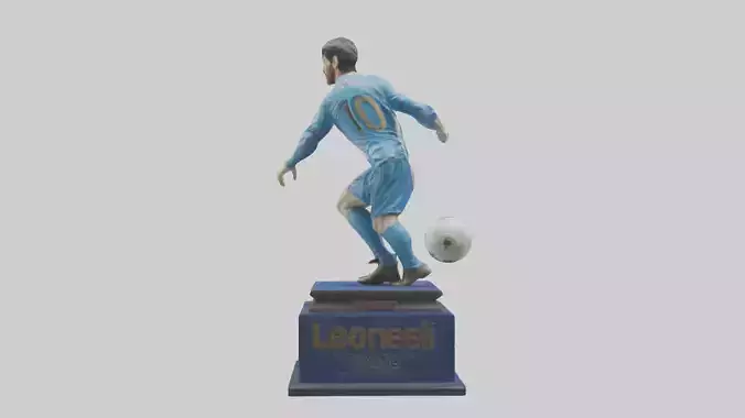Lionel Messi statue model model Low-poly 3D model