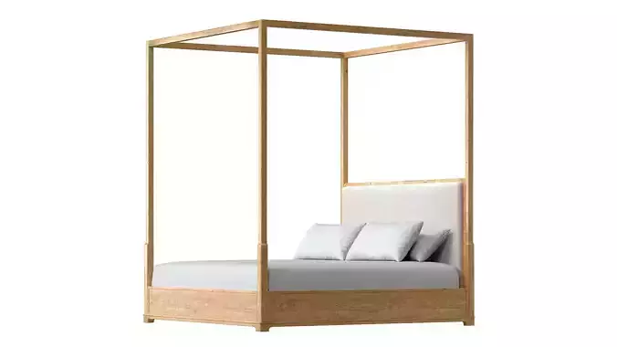 Genevieve Fabric Canopy Bed