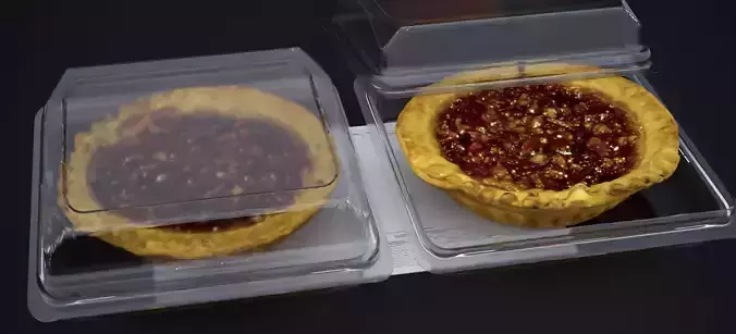PECAN PIE FOOD PACKAGE 2024 3D model