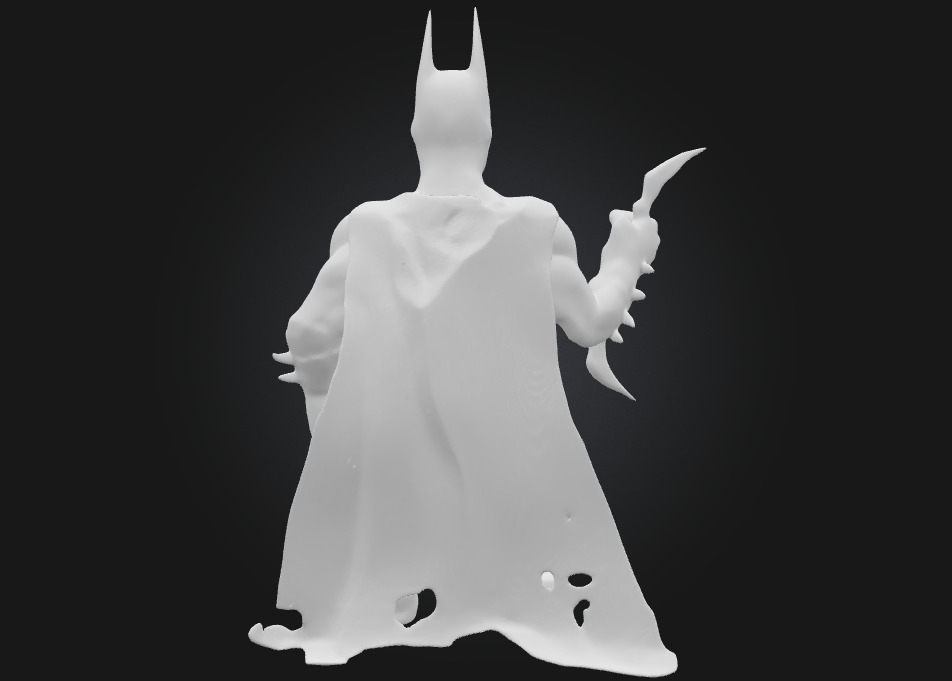 Batman The Dark Knight 3D Printable Stylized Caricature 3D print model_7