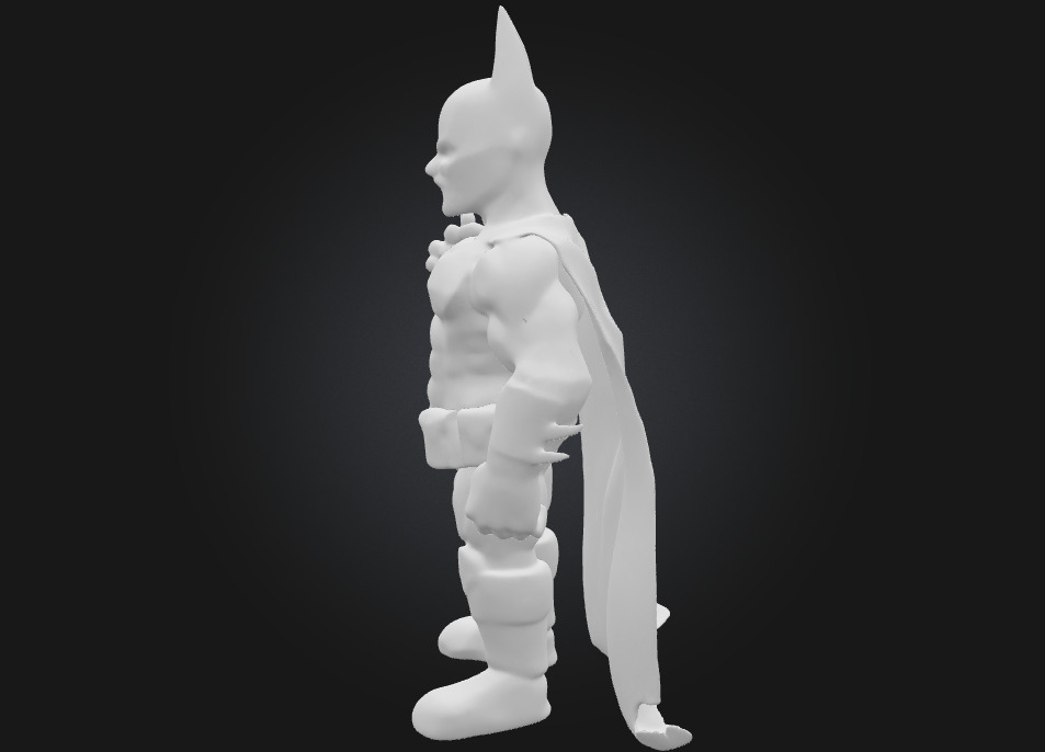 Batman The Dark Knight 3D Printable Stylized Caricature 3D print model_8