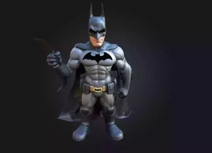 Batman The Dark Knight 3D Printable Stylized Caricature