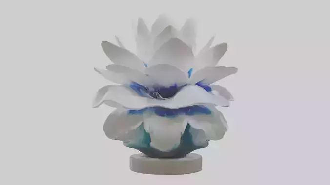 Liquid Form Flower Sculpture model