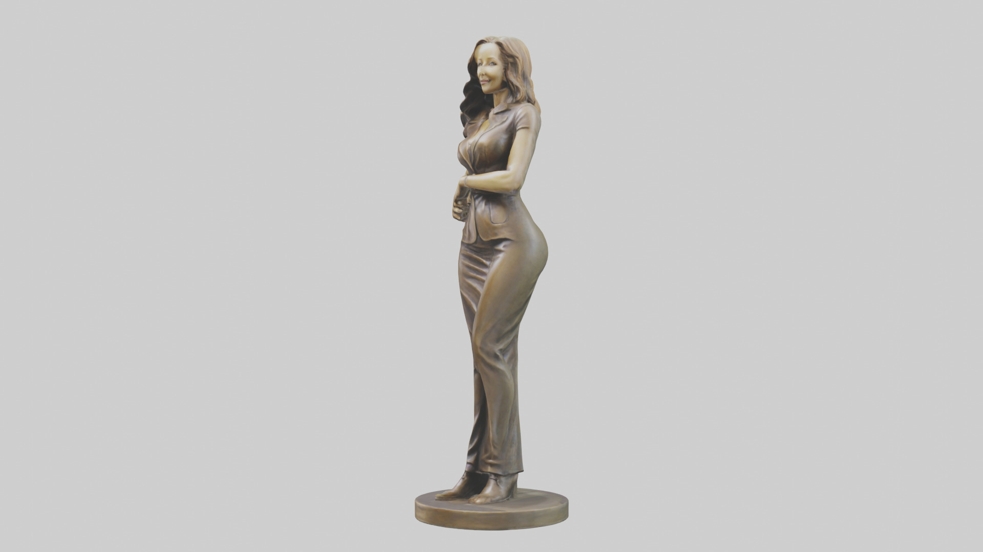 Lisa Kudrow statue model Low-poly 3D model_10