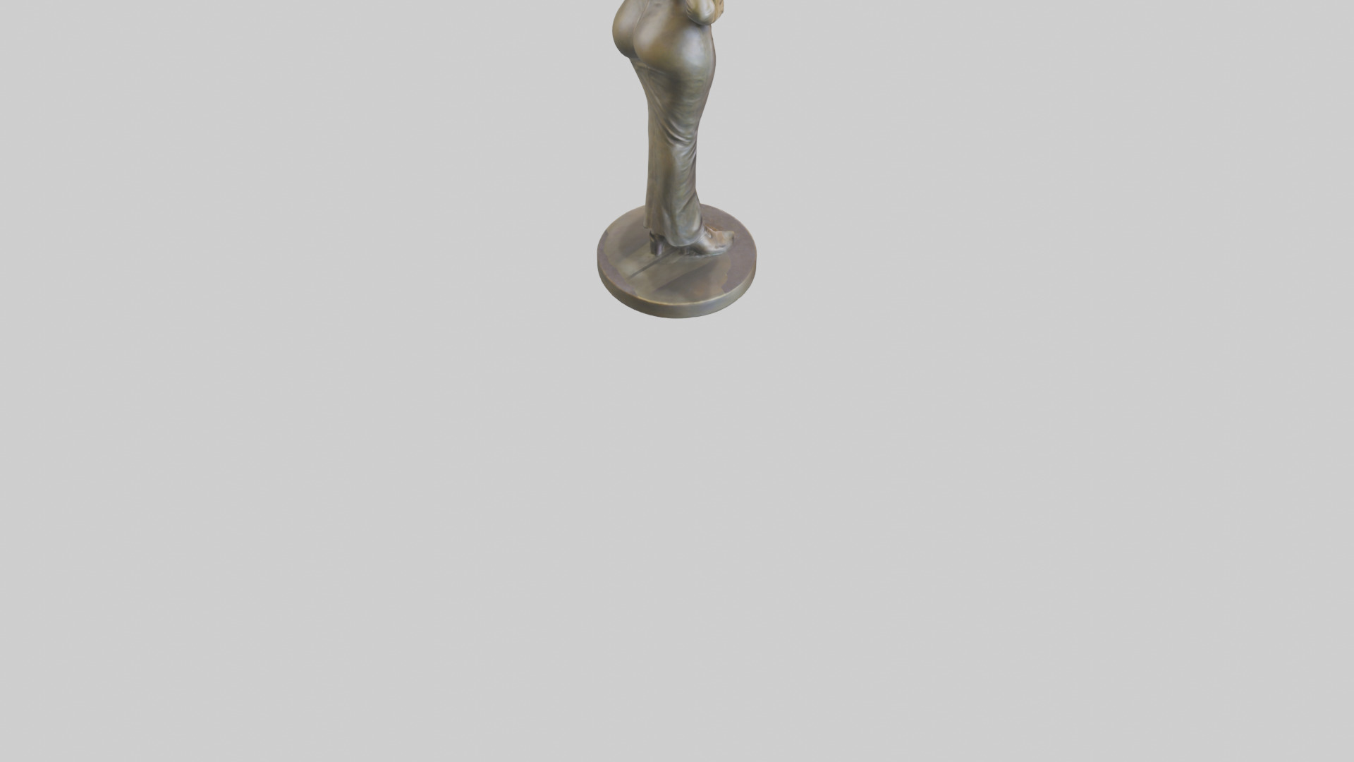 Lisa Kudrow statue model Low-poly 3D model_4