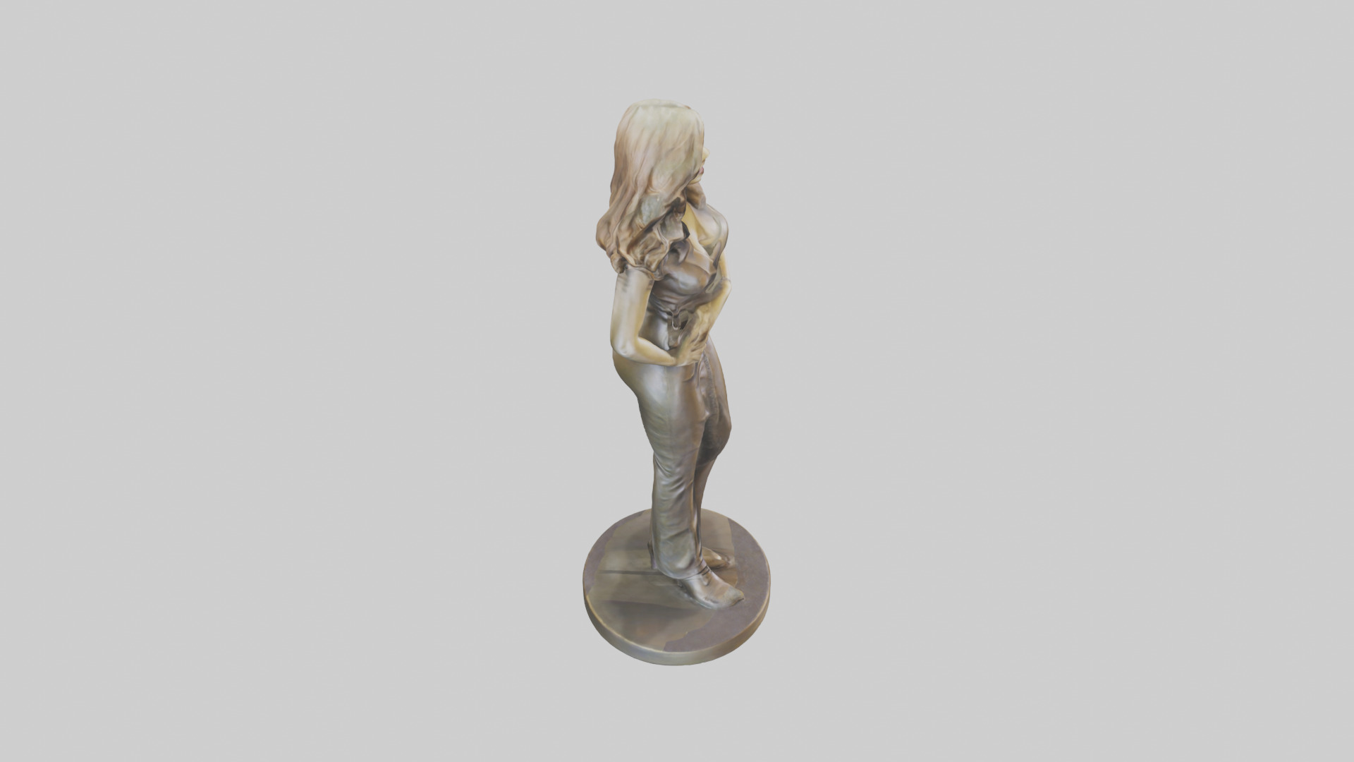 Lisa Kudrow statue model Low-poly 3D model_18