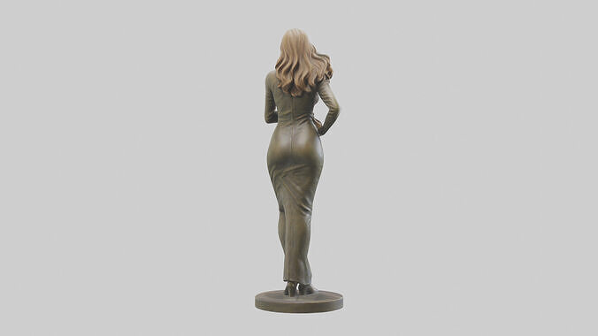 Lisa Kudrow statue model Low-poly 3D model