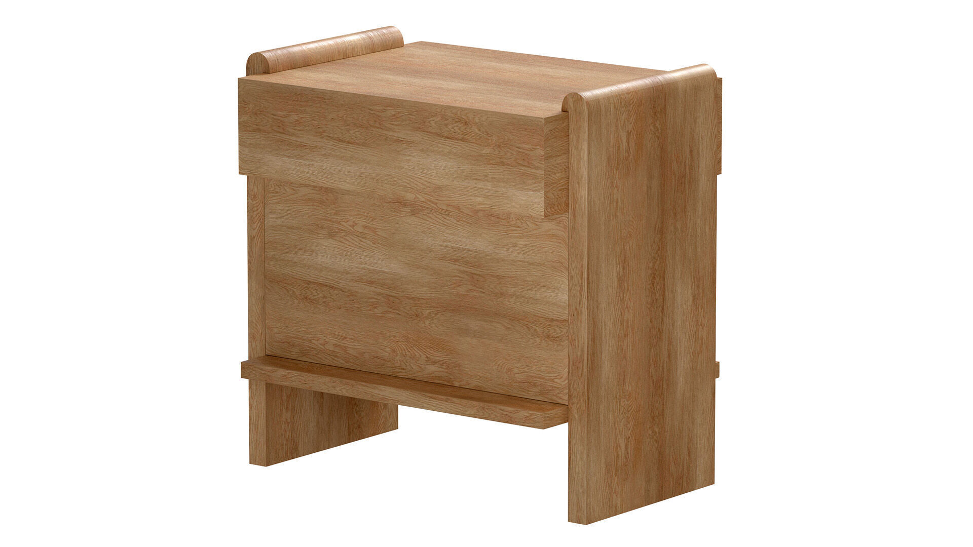 Jin Nightstand wooden table 3D model_3