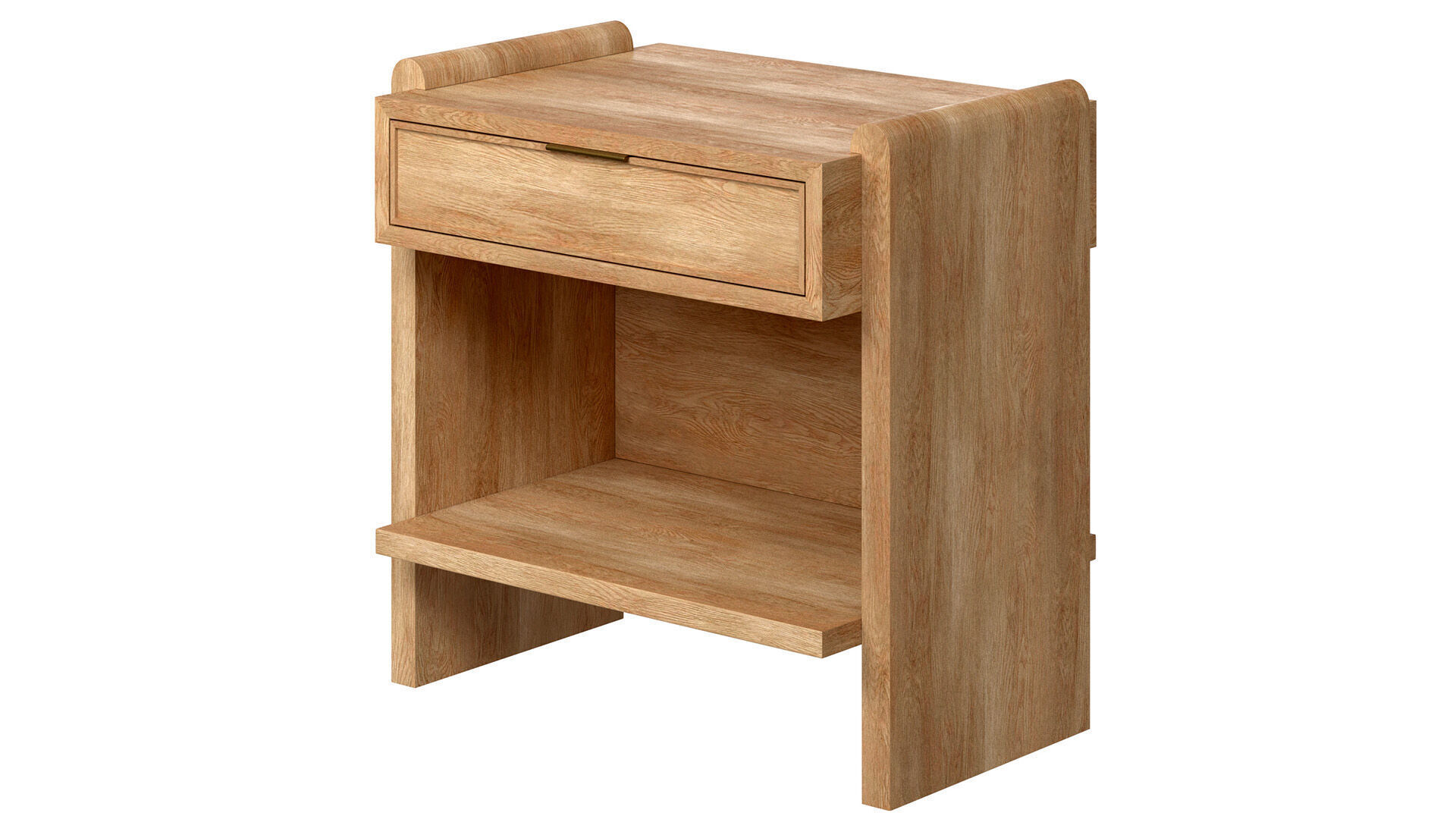 Jin Nightstand wooden table 3D model_5