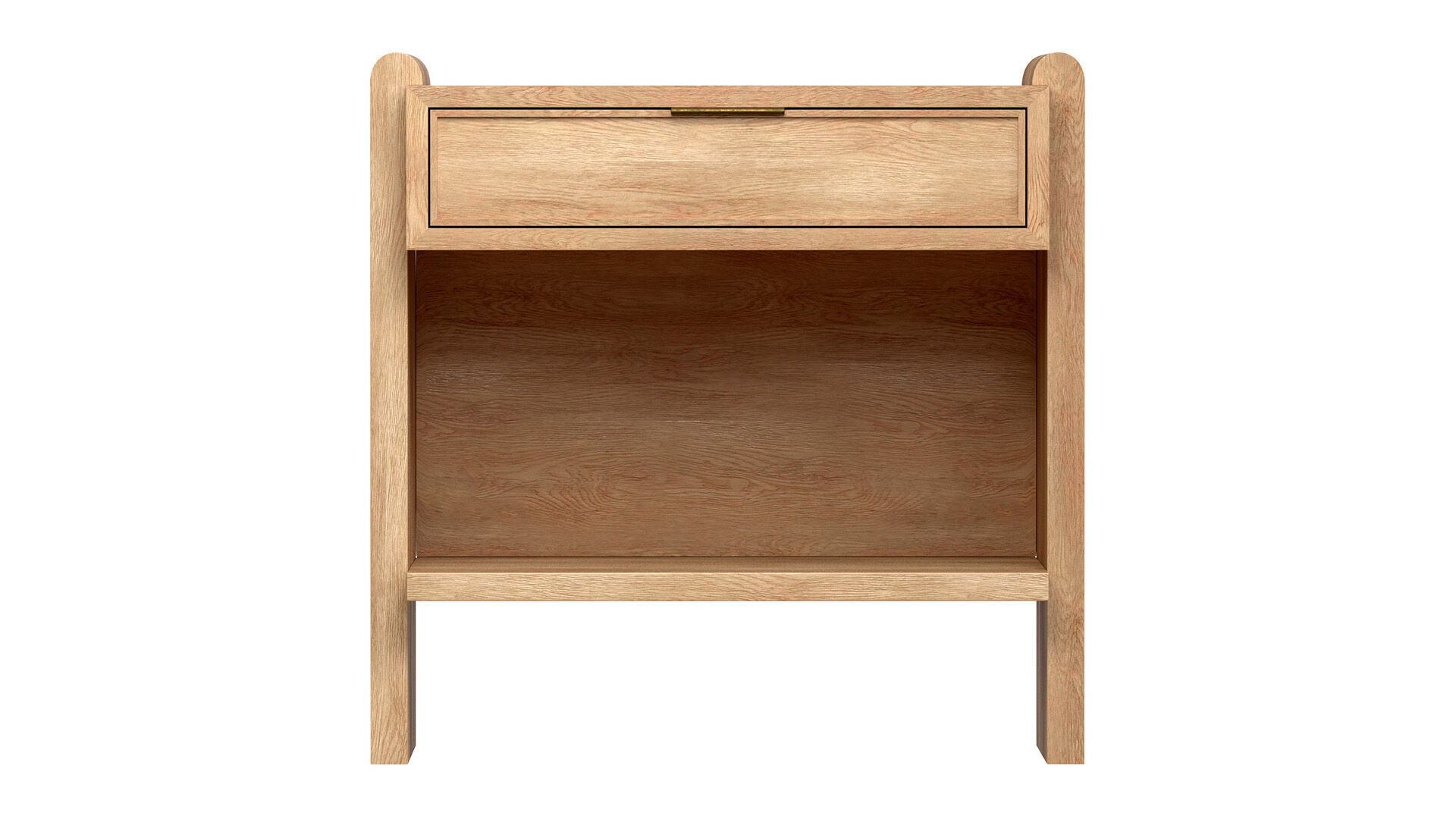 Jin Nightstand wooden table 3D model_8