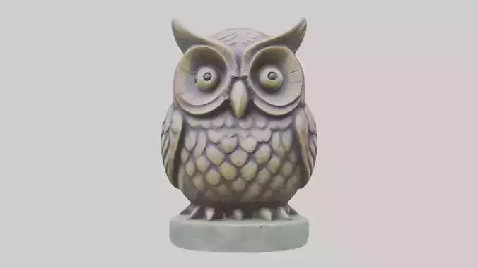 Little Owl statue model