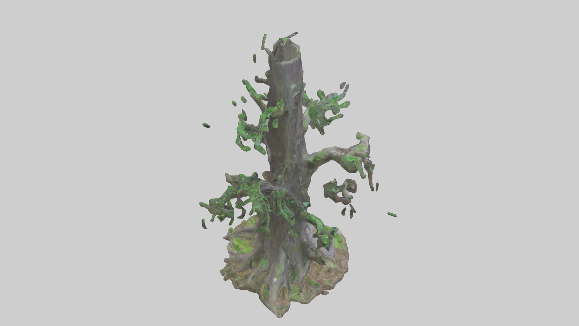 Living Forest Sculpture statue model Low-poly 3D model_18