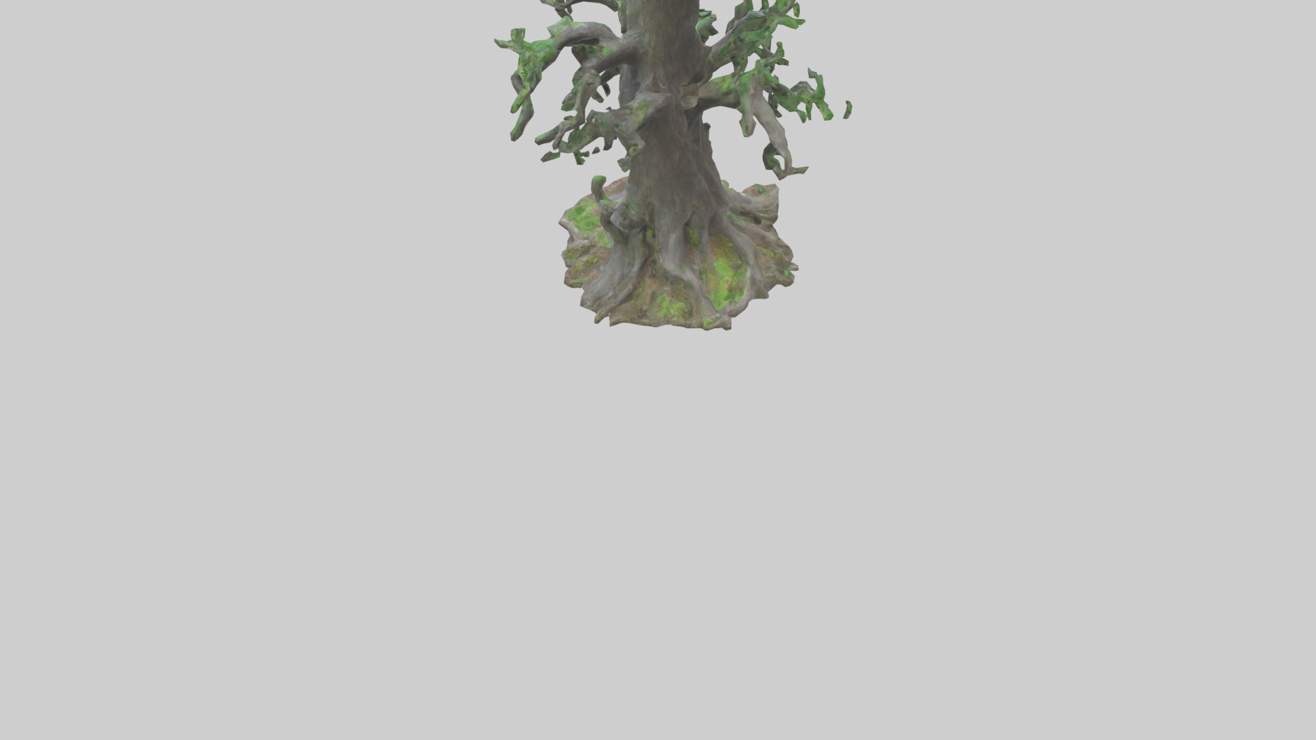 Living Forest Sculpture statue model Low-poly 3D model_3