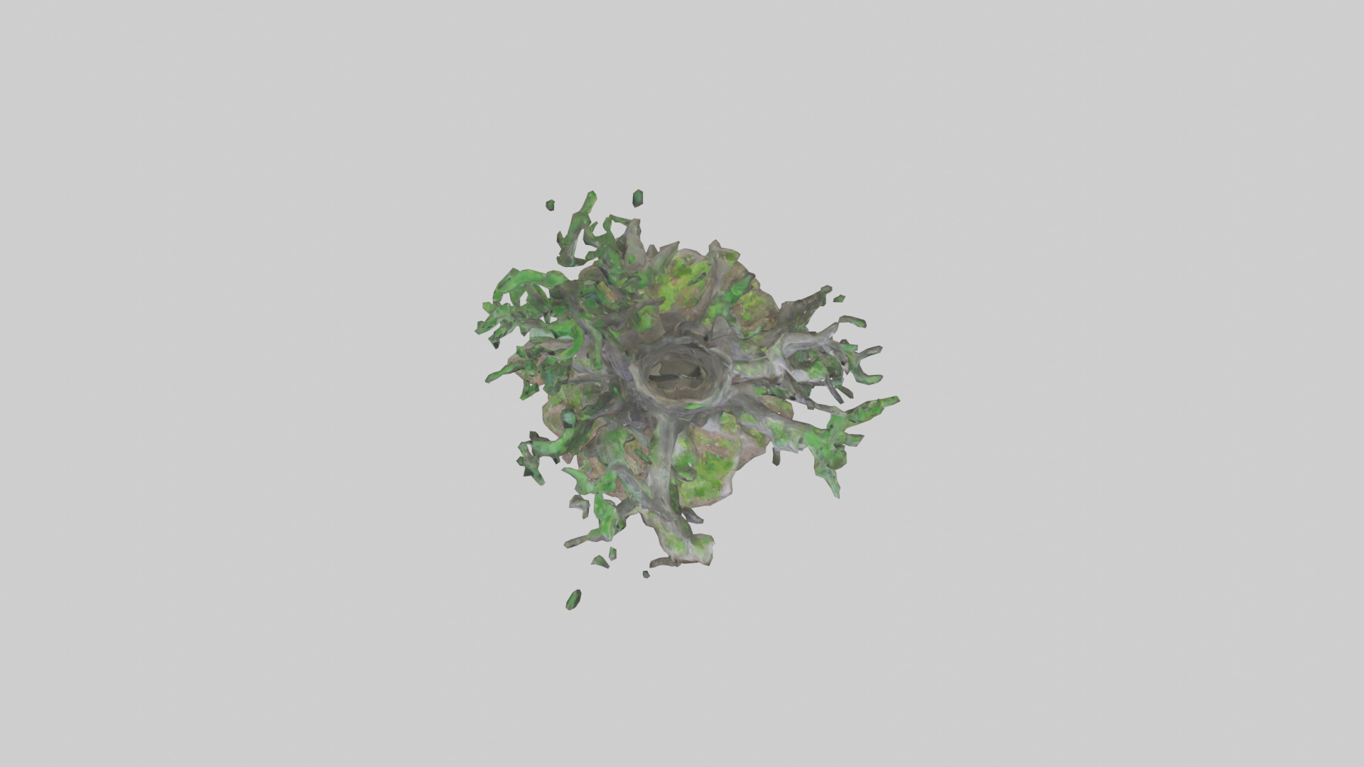 Living Forest Sculpture statue model Low-poly 3D model_14