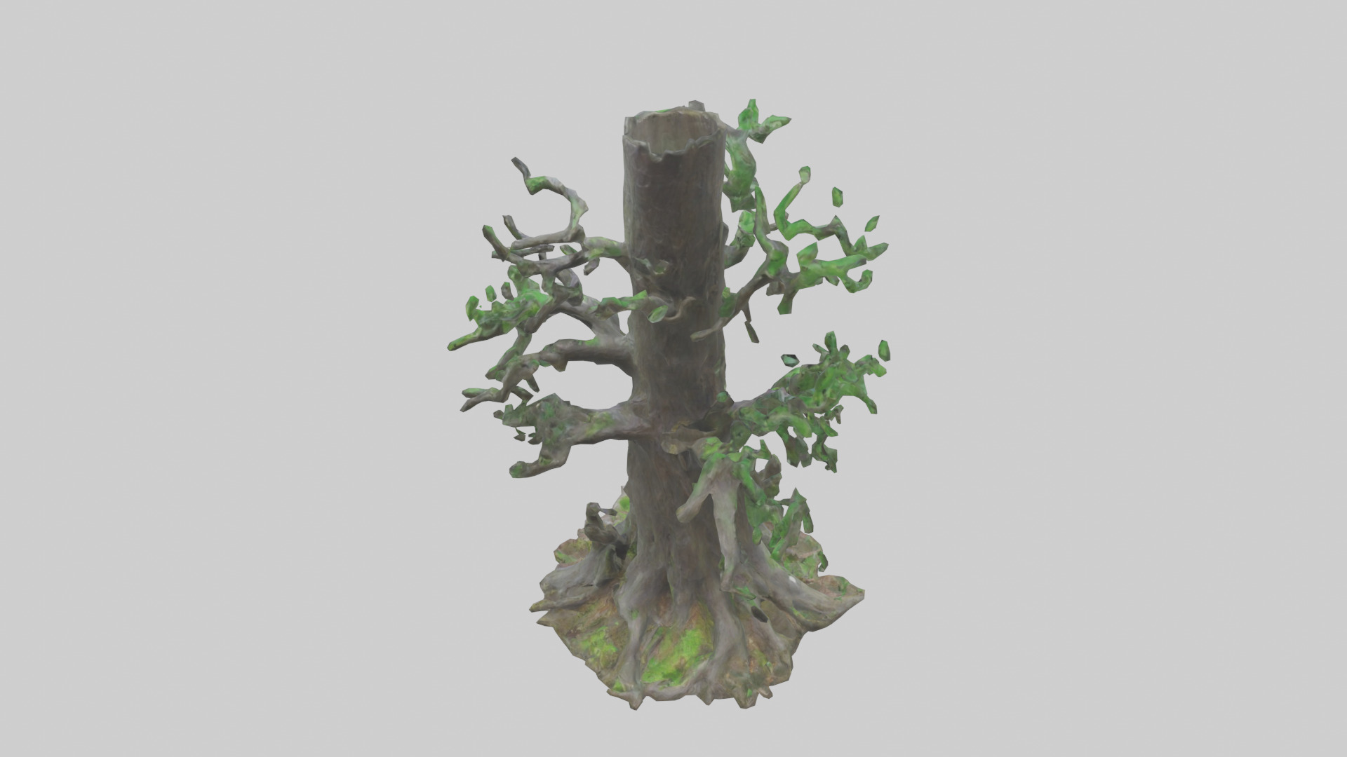 Living Forest Sculpture statue model Low-poly 3D model_15