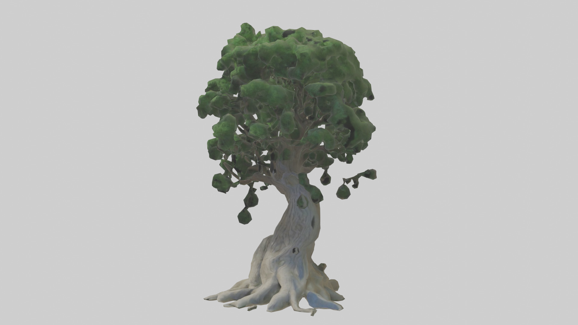Living tree model Low-poly 3D model_8