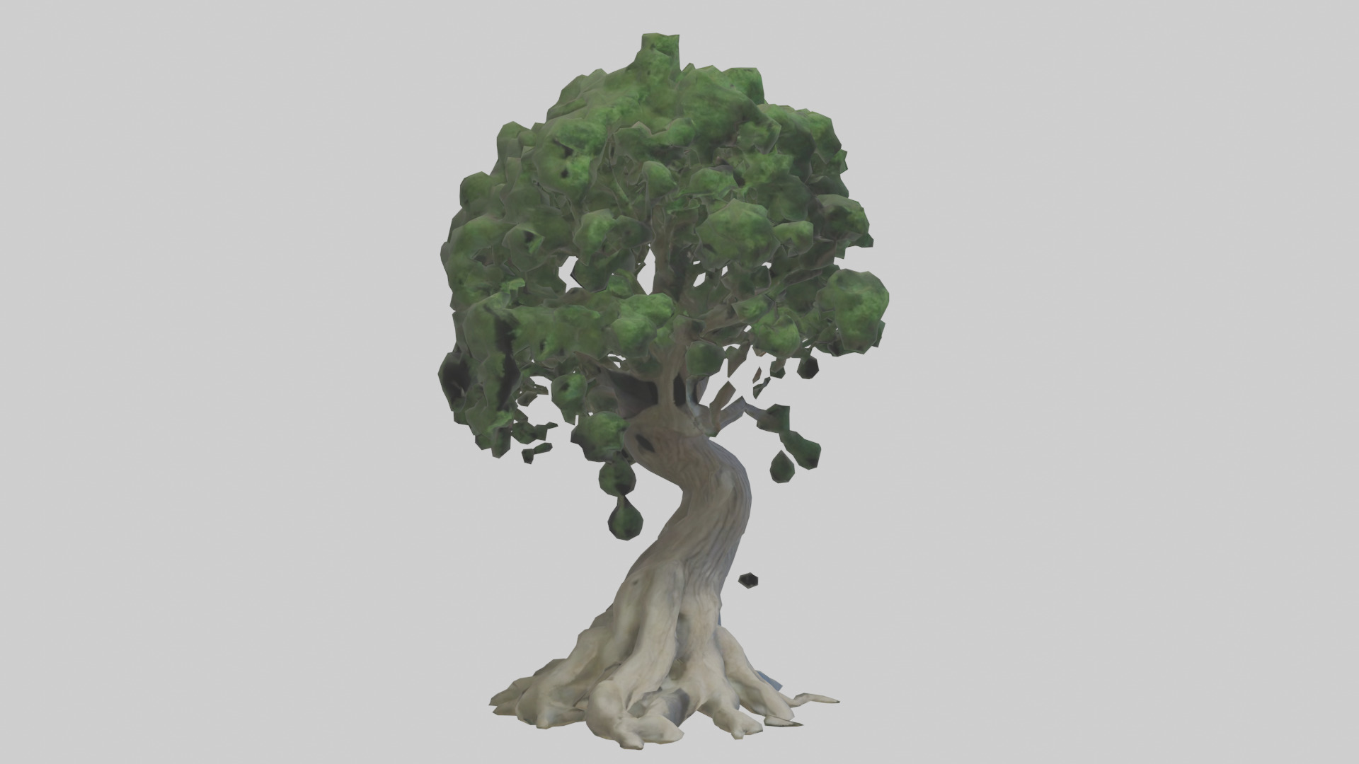 Living tree model Low-poly 3D model_7