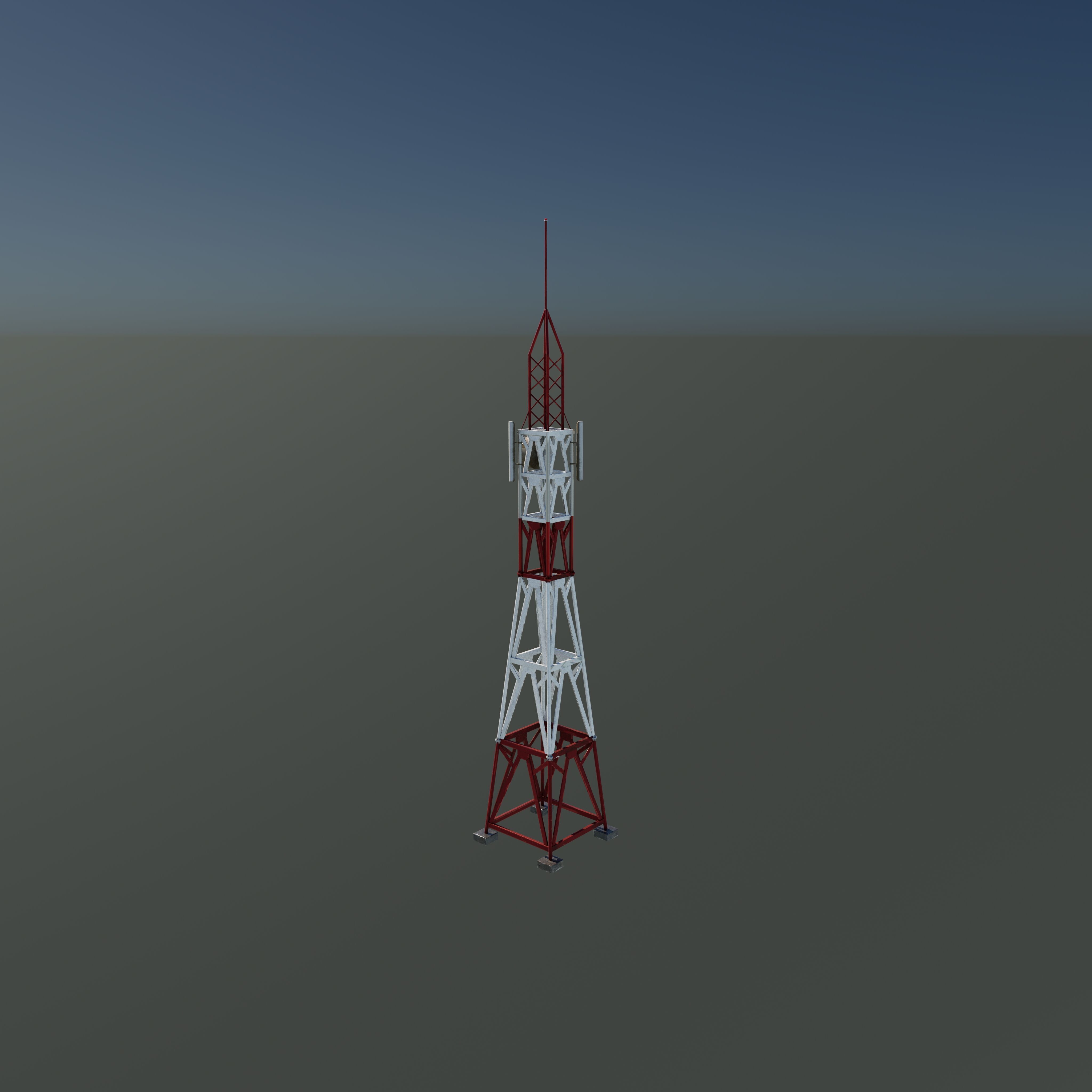 Telecommunication Tower 3D model_11
