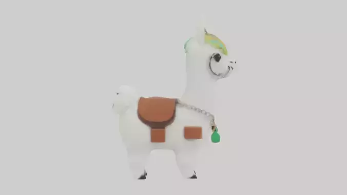 Llama keychain model Low-poly 3D model Llama keychain model Low-poly 3D model